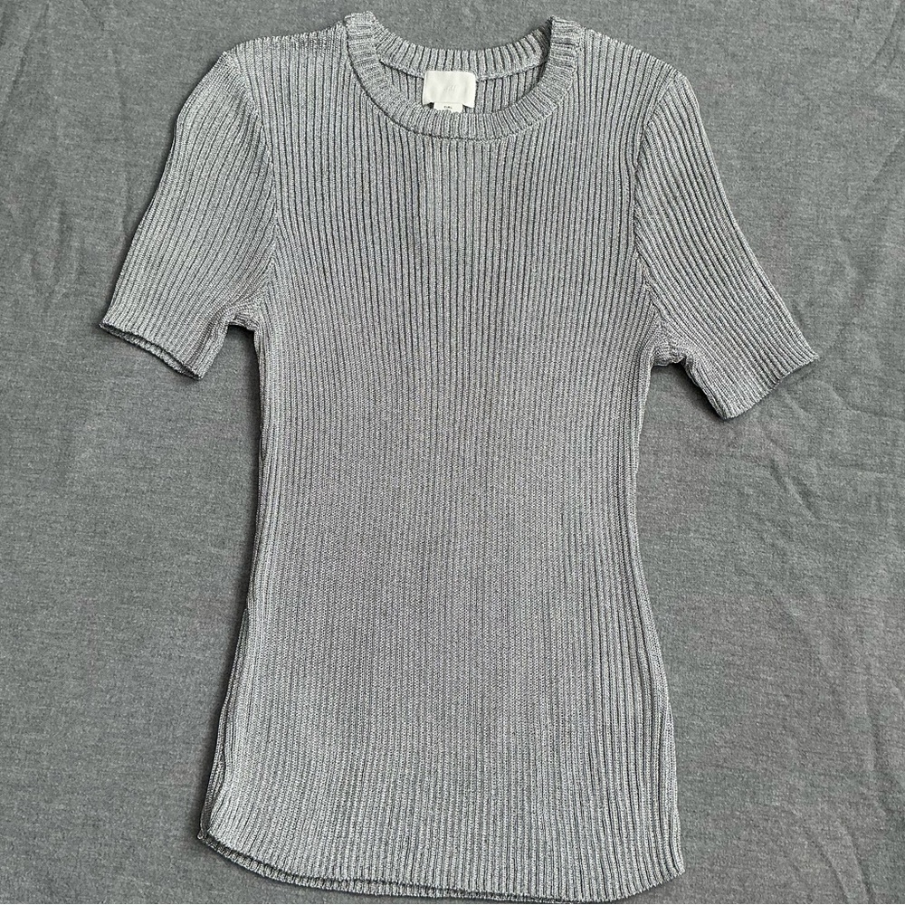 H&M Metallic Rib Knit Top - Picture 11 of 13